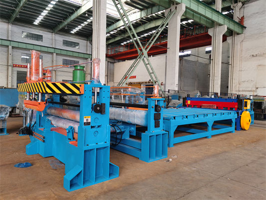 Medium Gauge Steel Coil Decoiler Cut To Length Machine 1-6mm Servo