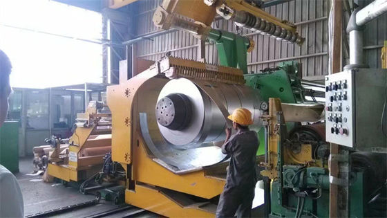 Loading Unloading Floor Cradle Coil Slitting Machine Car Thin Sheet Steel Slitting Line