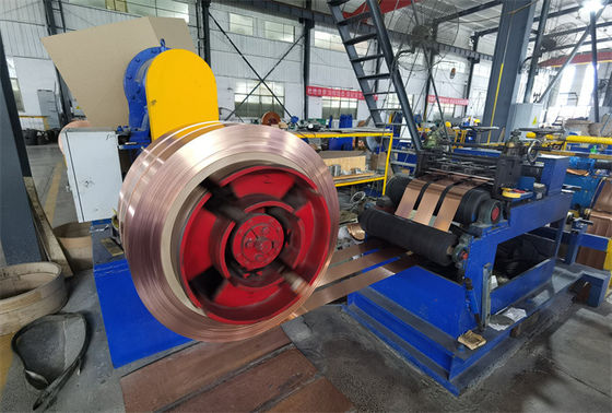 CR Copper Brass coil sheet Slitting Line Machine after cold rolling 0.2 -2.0 X 600