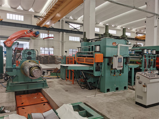 Automatic Rotary Shear Fly Cut To Length Line Stainless Steel 0.3 - 3 X 1000 200mm