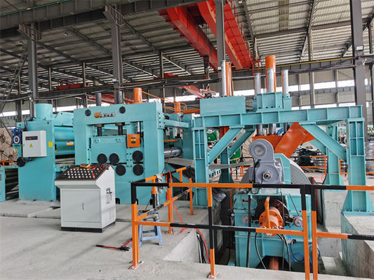 Heavy Gauge HR Steel Sheet Coil Cutting Line Double Levelers Cut To Length Line