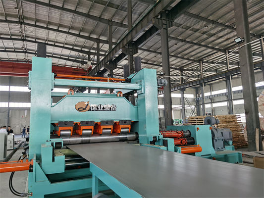 Heavy Gauge HR Steel Sheet Coil Cutting Line Double Levelers Cut To Length Line