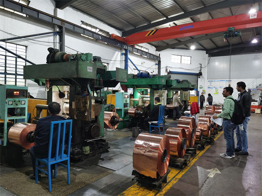 Copper Brass Strip Hot Cold Rolling Mills Thickness From 20mm To 0.1mm