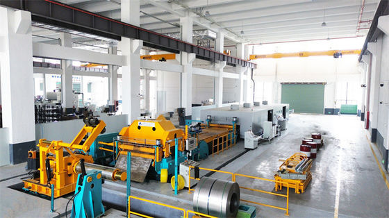 Uncoiling Leveling Laser Cutting Blanking Line For High Tensile Steel Stainless Steel Aluminum Sheets