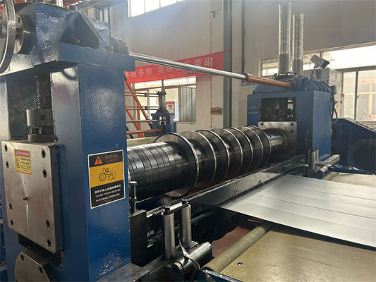 Double Slitter Heads Coil to Coil Steel Slitting Recoiling Line For CR Carbon Steel Sheet