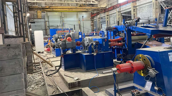 Double Slitter Heads Coil to Coil Steel Slitting Recoiling Line For CR Carbon Steel Sheet