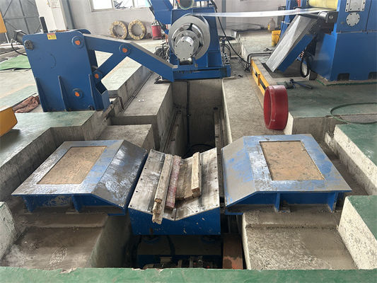 Double Slitter Heads Coil to Coil Steel Slitting Recoiling Line For CR Carbon Steel Sheet