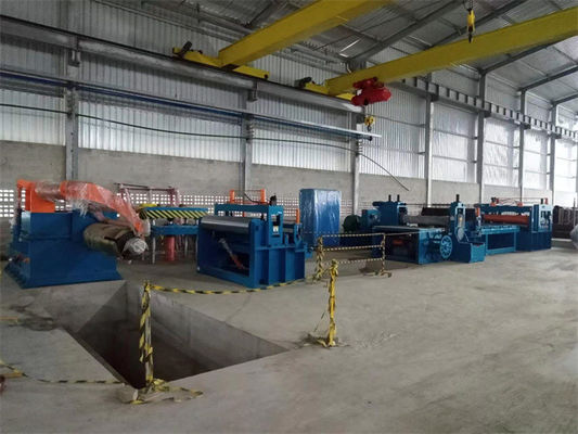 ERW Pipe Low Cabon Black Steel Coil Slitting Line Machine 0.4-4 X 1600