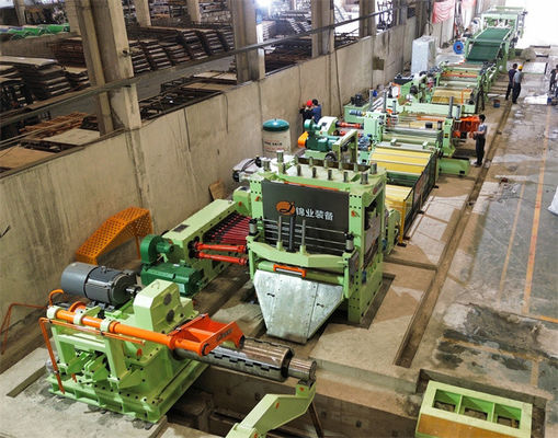 Rotary Shear Fly Cut To Length Line With Edge Trimming Stainless Steel 0.3 - 3 X 1650