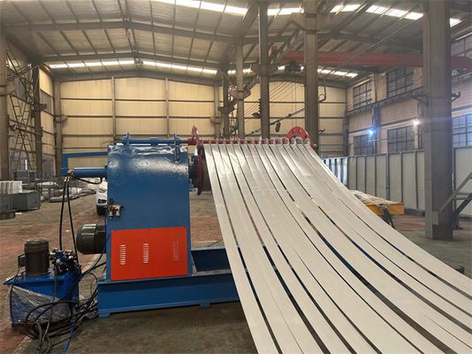 Compact Ecomonic GI PPGI Steel Slitting Machine For Light Gauge 0.3-1.2 X 1250